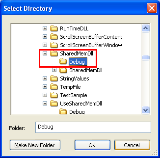 Processes that Use the Shared Memory Program Example: Selecting the library path