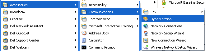 Debugging ReactOS: Launching Windows HyperTerminal