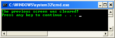 Clearing the Console Screen: Using the CLS command 4