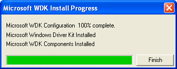 Windows Driver Kits (WDK) install: installation progress 3